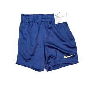 Nike Infant Boys Navy White Pull On Athletic Shorts 24 Months NWT